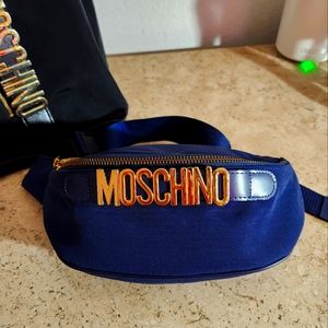 Moschino Navy Blue belt bag